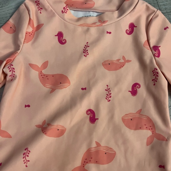 Carters Long Sleeve Rashguard Swimsuit Set - Picture 4 of 8